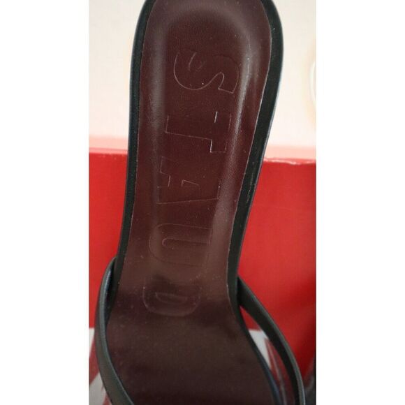 Staud 404-1251 Women's Sz 37 / US 7 Black/Clear Simone Clear Mule Sandals - Picture 12 of 16